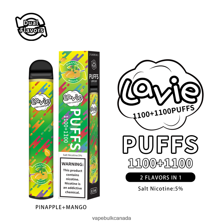 Vape Juice Wholesale Canada - LAVIE BAR Switch 2200 Puffs BTD02L296 Pinapple/Mango