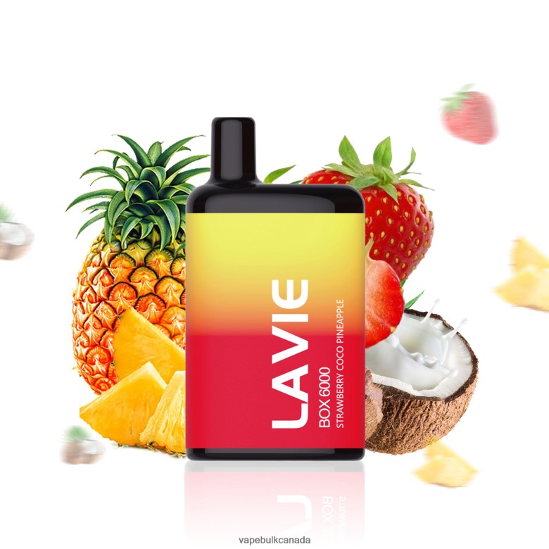 Disposable Vape Wholesale Canada - LAVIE BOX 6000 Puffs BTD02L205 Strawberry Coco Pineapple