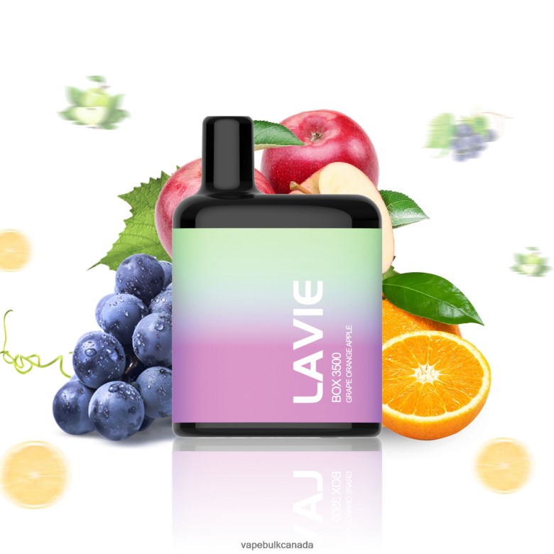 Vape Wholesale Canada - LAVIE BOX 3500 Puffs BTD02L212 Grape Orange Apple