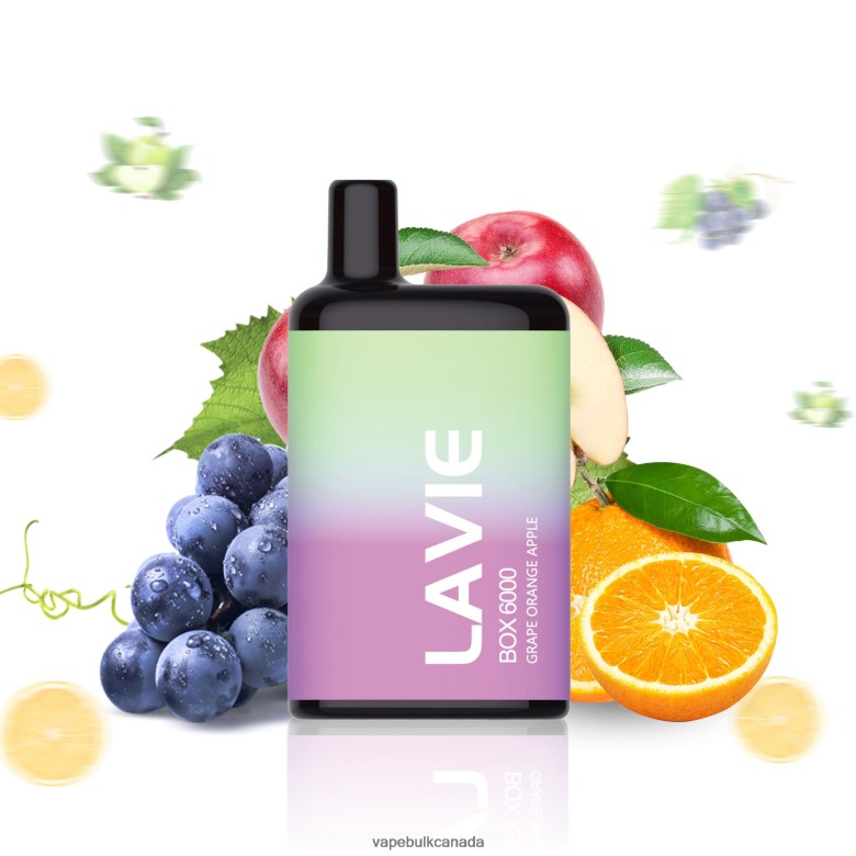 Vape Wholesale Canada - LAVIE BOX 6000 Puffs BTD02L202 Grape Orange Apple
