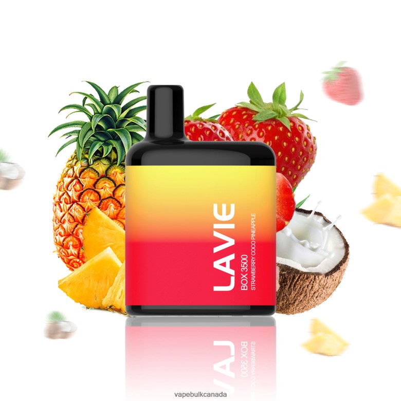 Vape Wholesale Near Me - LAVIE BOX 3500 Puffs BTD02L207 Strawberry Coco Pineapple