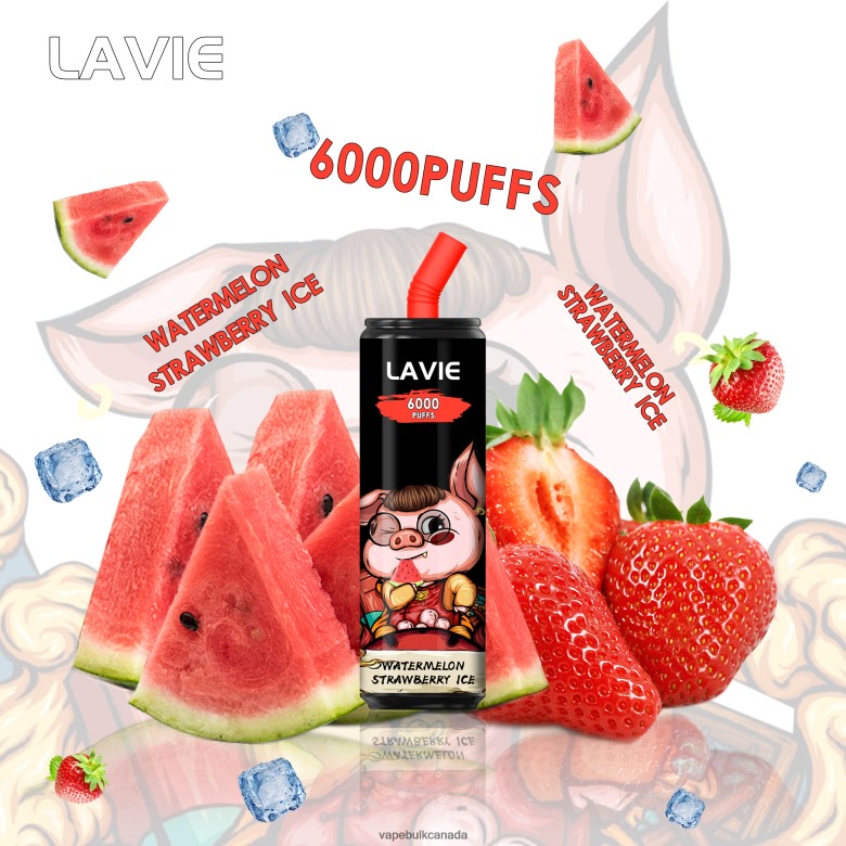 Vape Wholesale Near Me - LAVIE Coke BAR 6000 Puffs BTD02L267 Watermelon Strawberry Ice