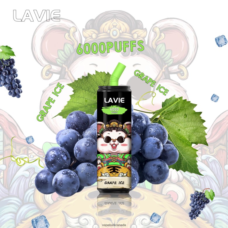 Vape Wholesale Supplier Canada - LAVIE Coke BAR 6000 Puffs BTD02L269 Grape Ice