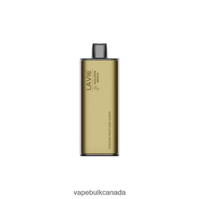 Vape Bulk Canada - LAVIE GOLDEN BRICK 10000 Puffs BTD02L63 Passion Fruit Kiwi Guava