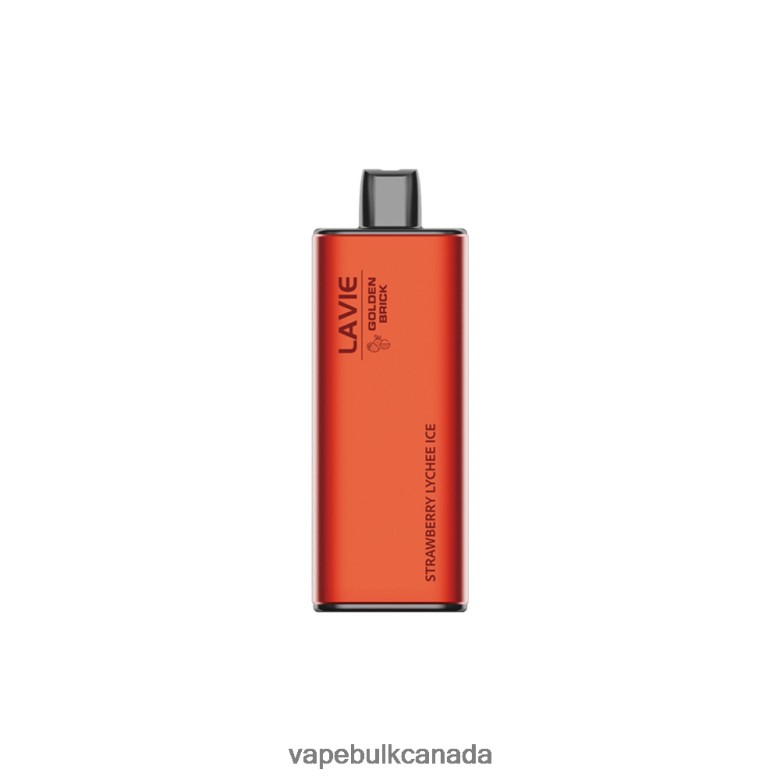 Vape Wholesale Near Me - LAVIE GOLDEN BRICK 10000 Puffs BTD02L67 Strawberry Lychee Ice