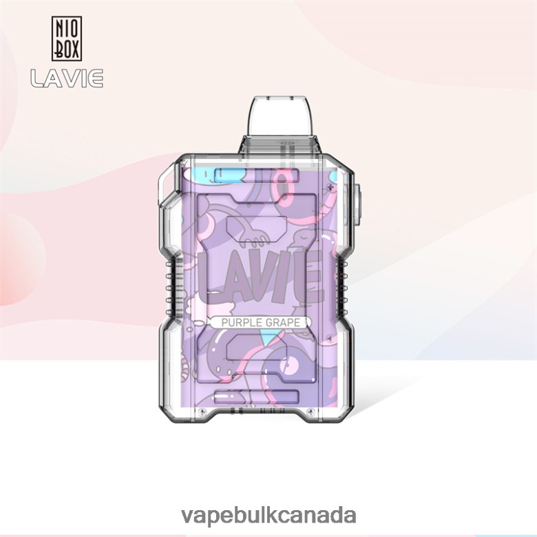 Vape Wholesale Canada - LAVIE NIO BOX 9000 Puffs BTD02L192 Purple Grape
