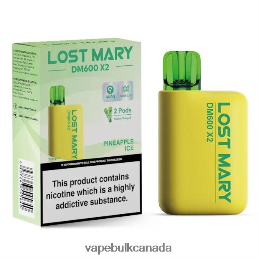 466BLN477 Pineapple Ice - Allo Vape Wholesale Canada LOST MARY DM600 X2