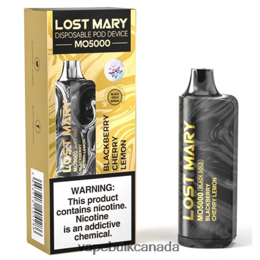 466BLN343 Blackberry Cherry Lemon - Vape Bulk Canada LOST MARY MO5000 Black Gold 10mL