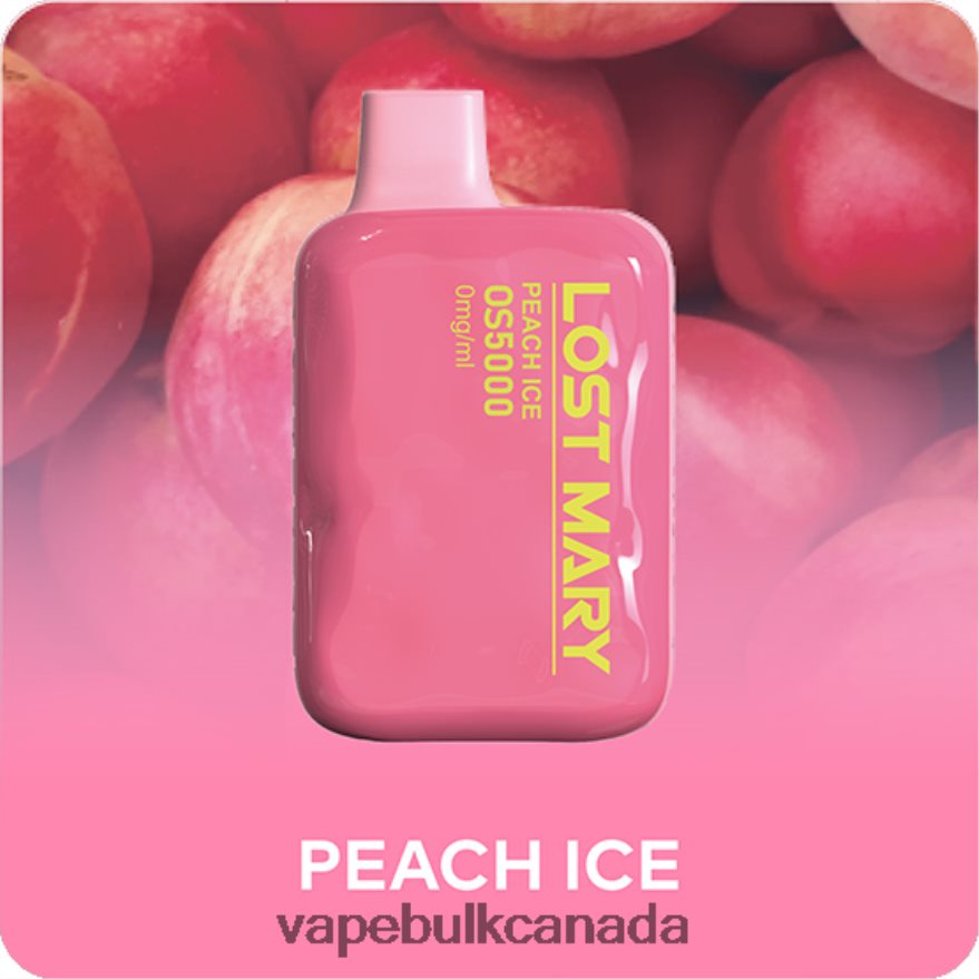 466BLN509 Peach Ice - Vape Wholesale Supplier Canada LOST MARY OS5000 0mg/ml