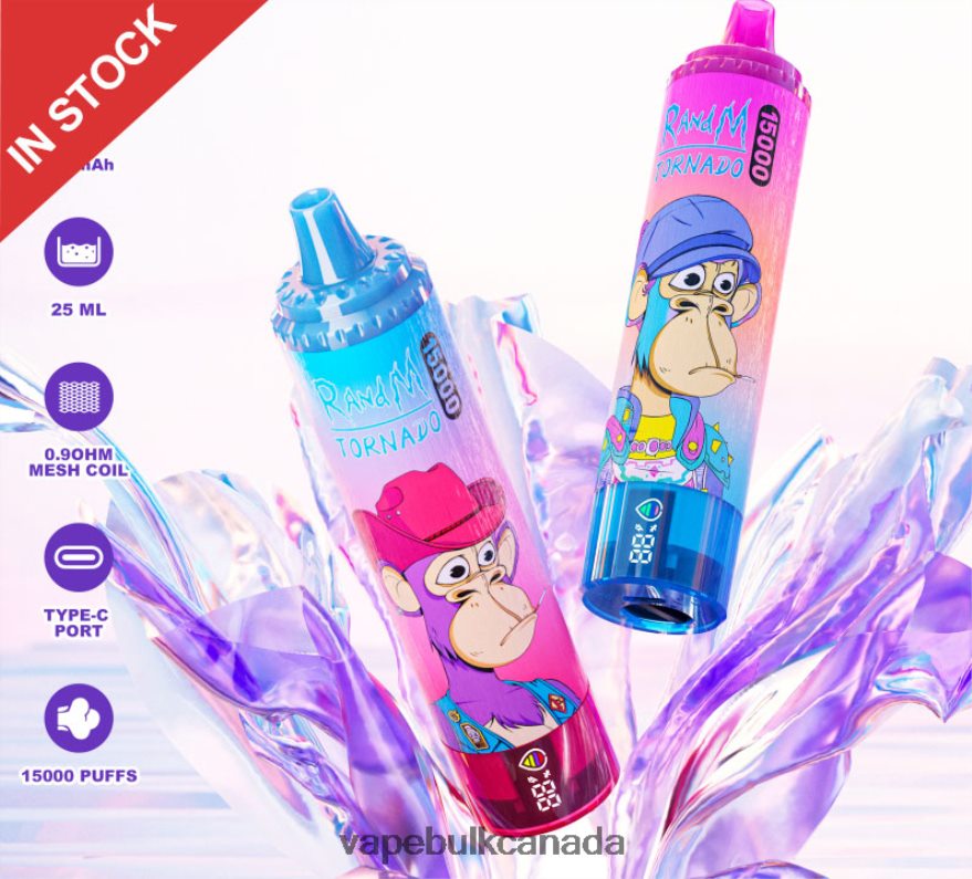 466BLN3 Disposable - Vape Bulk Canada RandM Tornado 15000 5%