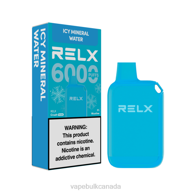 Vape Bulk Canada - RELX Crush Pocket 6000 Icy Icy Mineral Water HDLX23