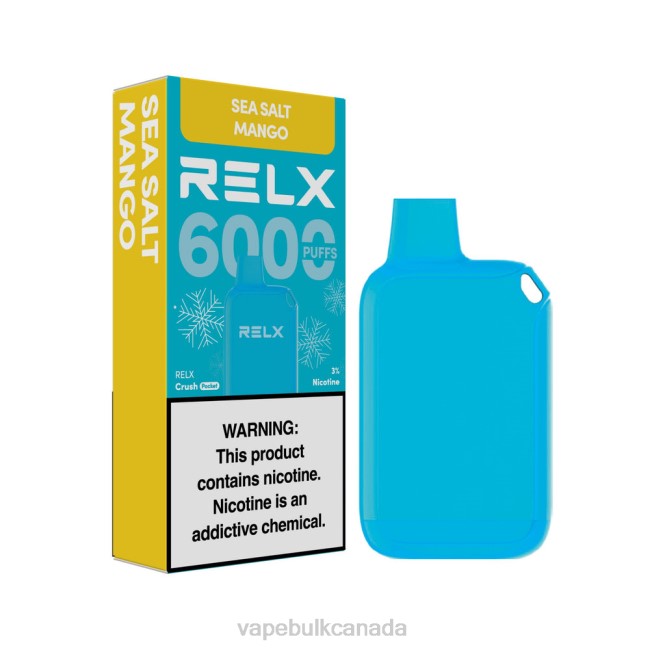 Vape Bulk Canada - RELX Crush Pocket 6000 Icy Sea Salt Mango HDLX13