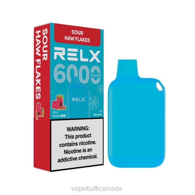 Vape Juice Wholesale Canada - RELX Crush Pocket 6000 Icy Sour Haw Flakes HDLX16