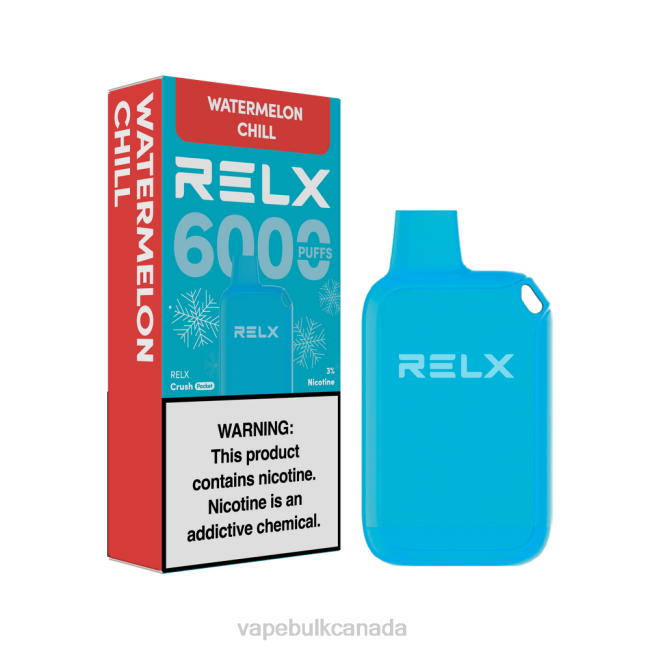 Vape Wholesale Distributor Canada - RELX Crush Pocket 6000 Icy Watermelon Chill HDLX24