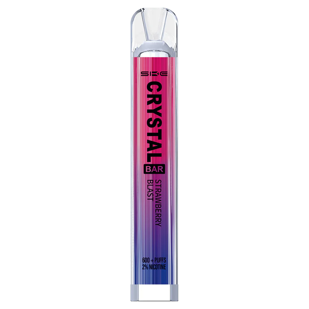 466BLN263 Strawberry Blast - Vape Bulk Canada SKE Crystal Bar Disposable Vape 600 Puffs