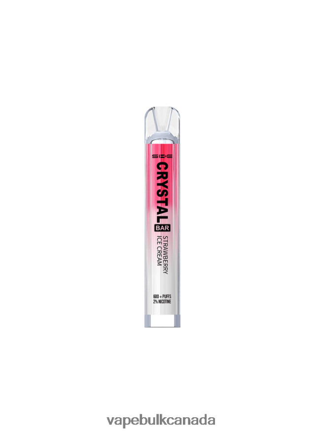 466BLN265 Strawberry Ice Cream - Disposable Vape Wholesale Canada SKE Crystal Bar Disposable Vape 600 Puffs