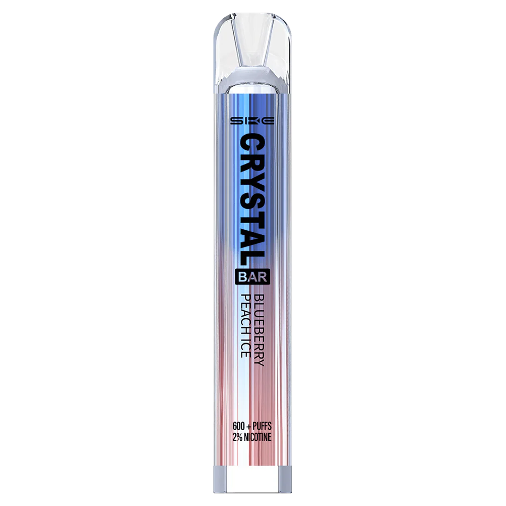 466BLN267 Blueberry Peach Ice - Allo Vape Wholesale Canada SKE Crystal Bar Disposable Vape 600 Puffs