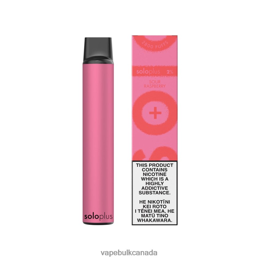 Disposable Vape Wholesale Canada - Solo Plus Disposable Vape Sour Raspberry 8N82J835