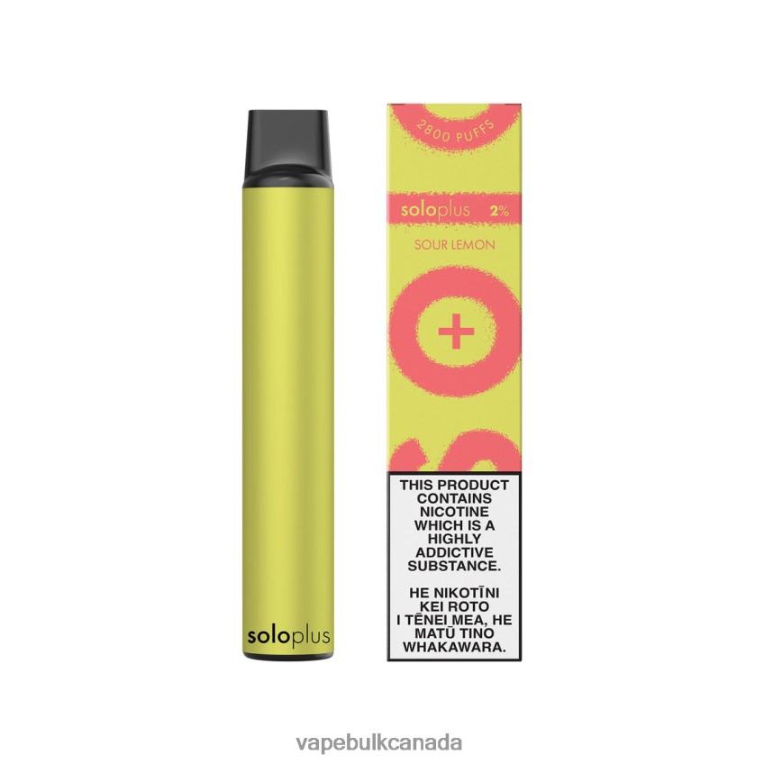 Vape Juice Wholesale Canada - Solo Plus Disposable Vape Sour Lemon 8N82J836