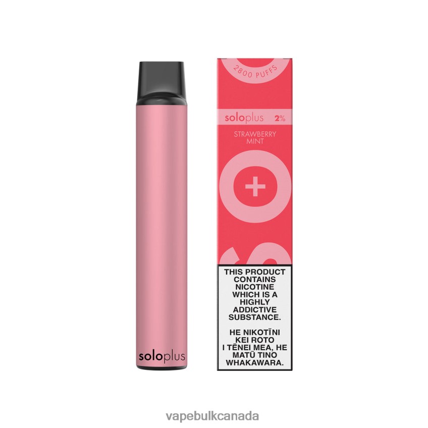 Vape Juice Wholesale Canada - Solo Plus Disposable Vape Strawberry Mint 8N82J826