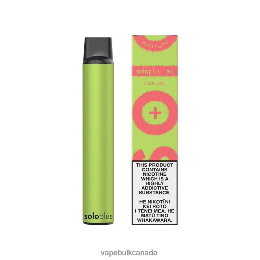 Vape Wholesale Distributor Canada - Solo Plus Disposable Vape Sour Lime 8N82J834