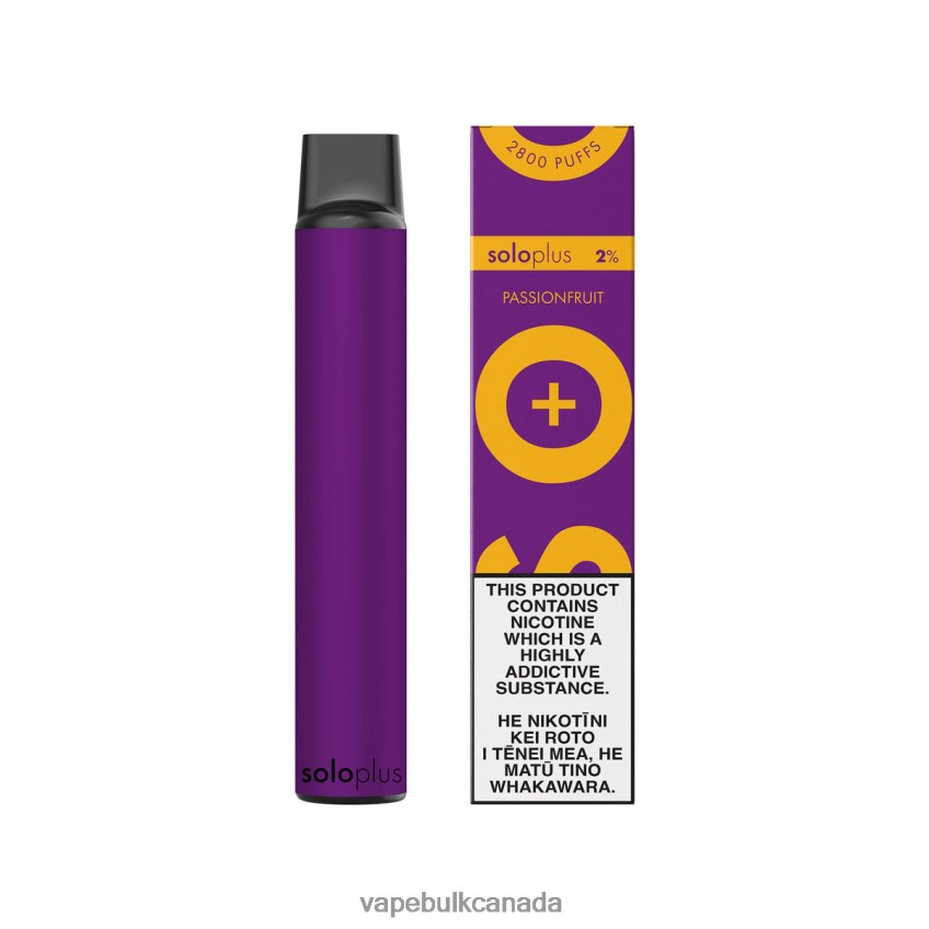 Vape Wholesale Supplier Canada - Solo Plus Disposable Vape Passionfruit 8N82J829