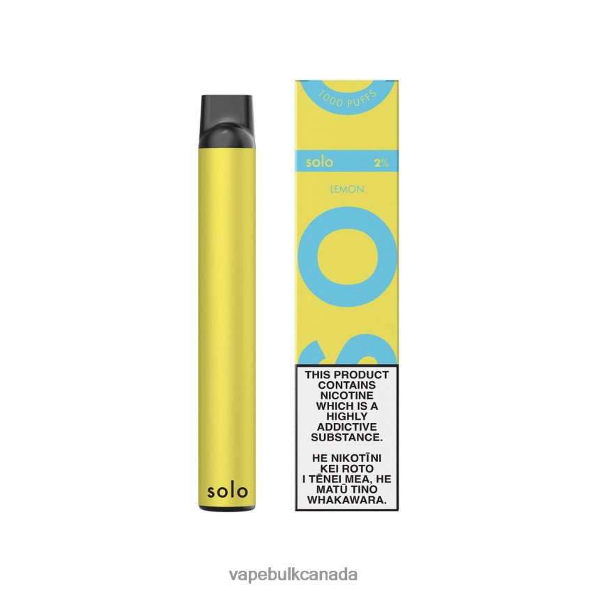 Disposable Vape Wholesale Canada - Solo Disposable Vape Lemon 8N82J815