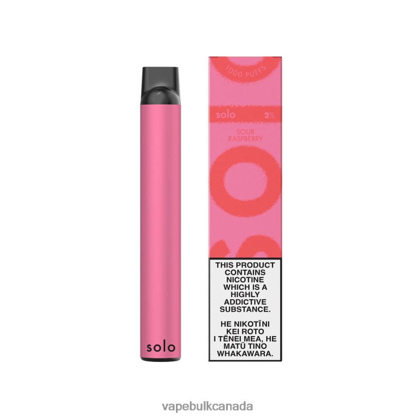 Vape Bulk Canada - Solo Disposable Vape Sour Raspberry 8N82J813