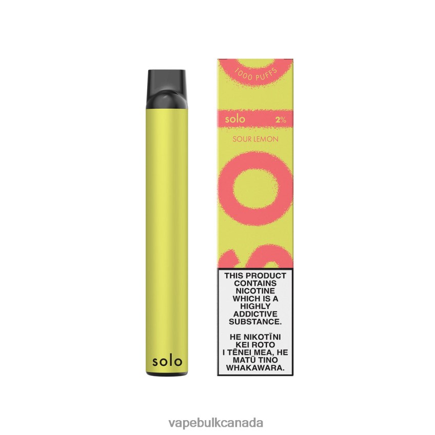 Vape Wholesale Canada - Solo Disposable Vape Sour Lemon 8N82J812
