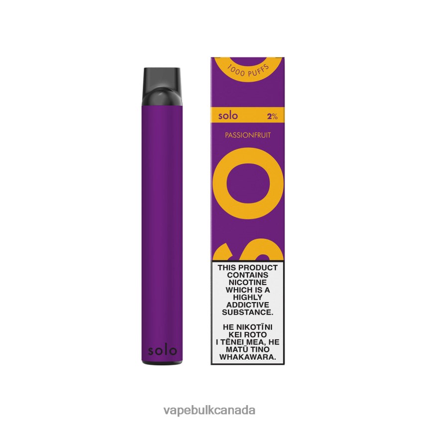Vape Wholesale Distributor Canada - Solo Disposable Vape Passionfruit 8N82J814