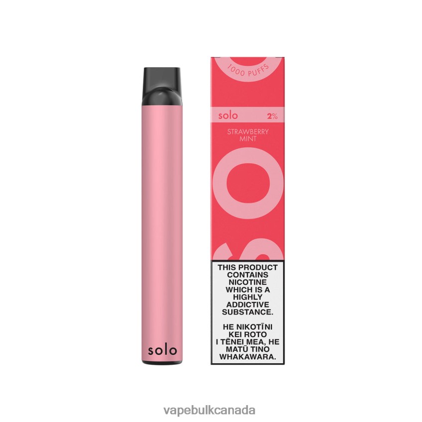 Vape Wholesale Distributor Canada - Solo Disposable Vape Strawberry Mint 8N82J84