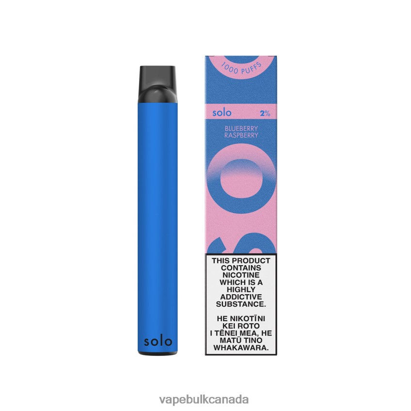 Vape Wholesale Supplier Canada - Solo Disposable Vape Paradise Collection Blueberry Raspberry 8N82J819