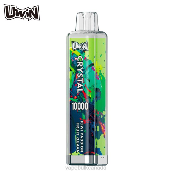 Vape Wholesale - UWIN CRYSTAL 10000 DISPOSABLE VAPE Kiwi Passion Fruit Guava 28N28