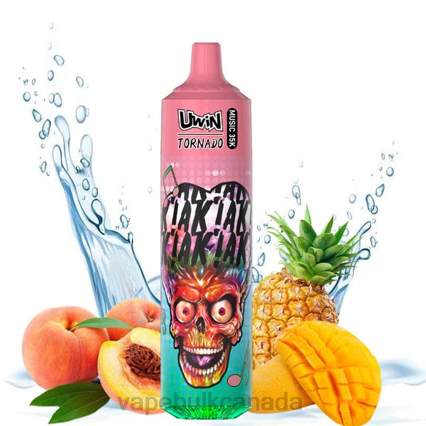 Disposable Vape Wholesale Canada - UWIN CRYSTAL 35K DISPOSABLE VAPE Peach Mango Pineapple 28N225
