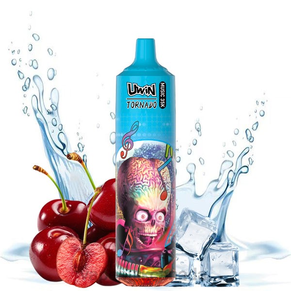 E Cigarette Wholesale - UWIN CRYSTAL 35K DISPOSABLE VAPE Cherry Ice 28N221