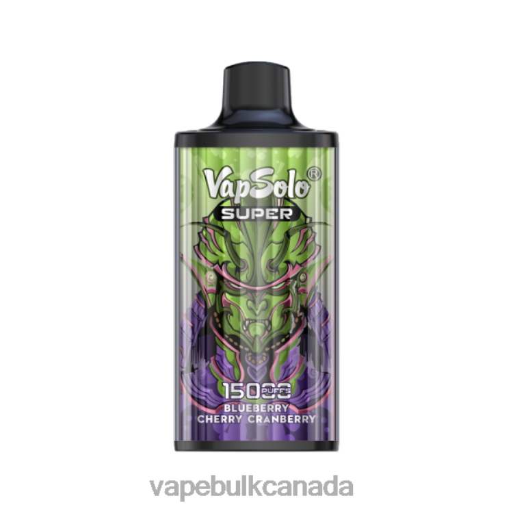 E Cig Wholesale - Vapsolo SUPER Disposable Vape Blueberry Cherry Cranberry P60ZF110