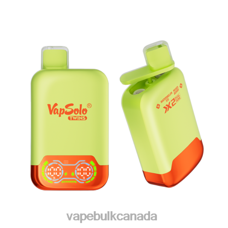 Vape Wholesale - Vapsolo TWINS Disposable Vape Watermelon Ice & Mixed Berry P60ZF128
