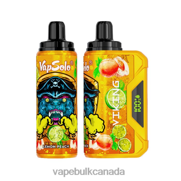 Disposable Vape Wholesale Canada - Vapsolo VIKING Disposable Vape Lemon Peach P60ZF135