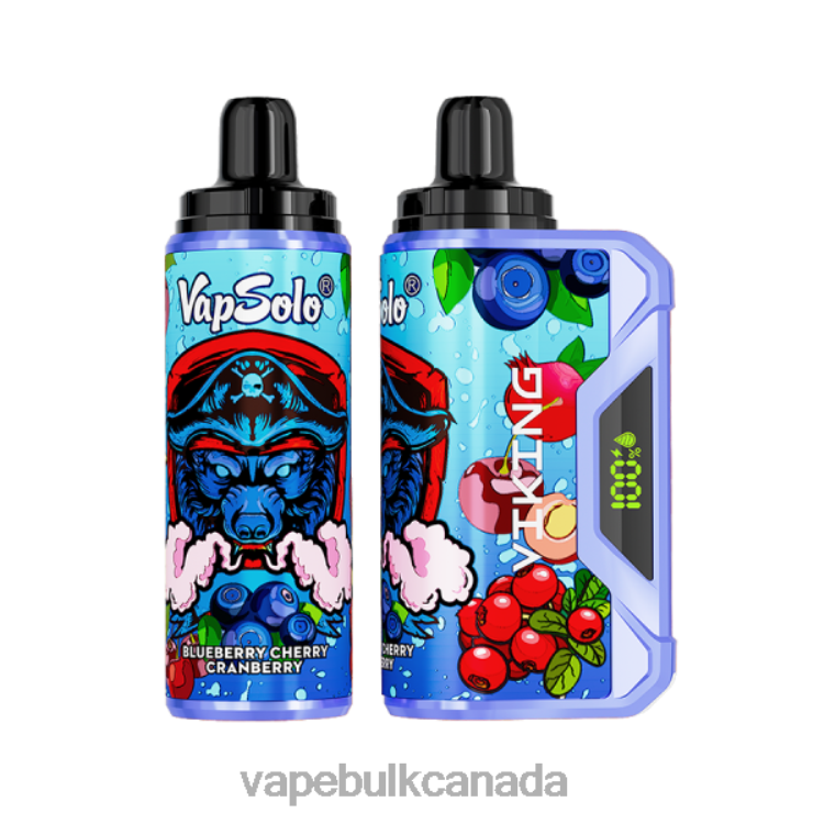 E Cigarette Wholesale - Vapsolo VIKING Disposable Vape Blueberry Cherry Cranberry P60ZF131