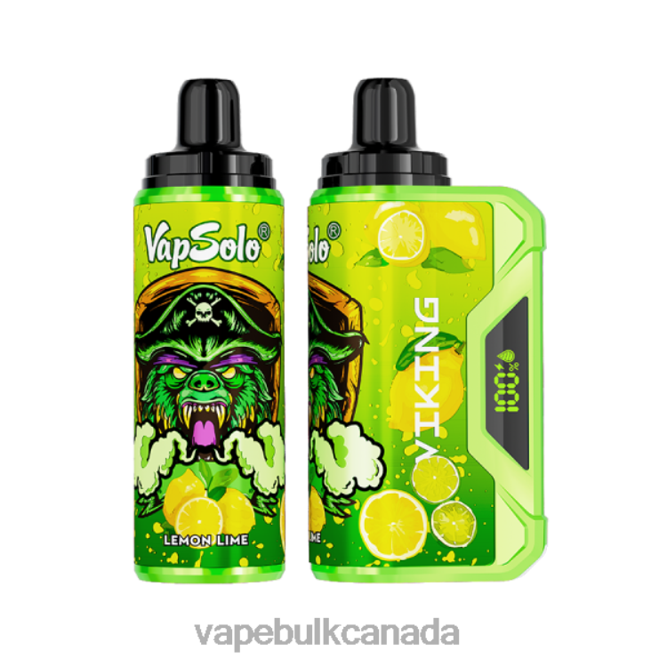 Vape Wholesale Distributor Canada - Vapsolo VIKING Disposable Vape Lemon Lime P60ZF134