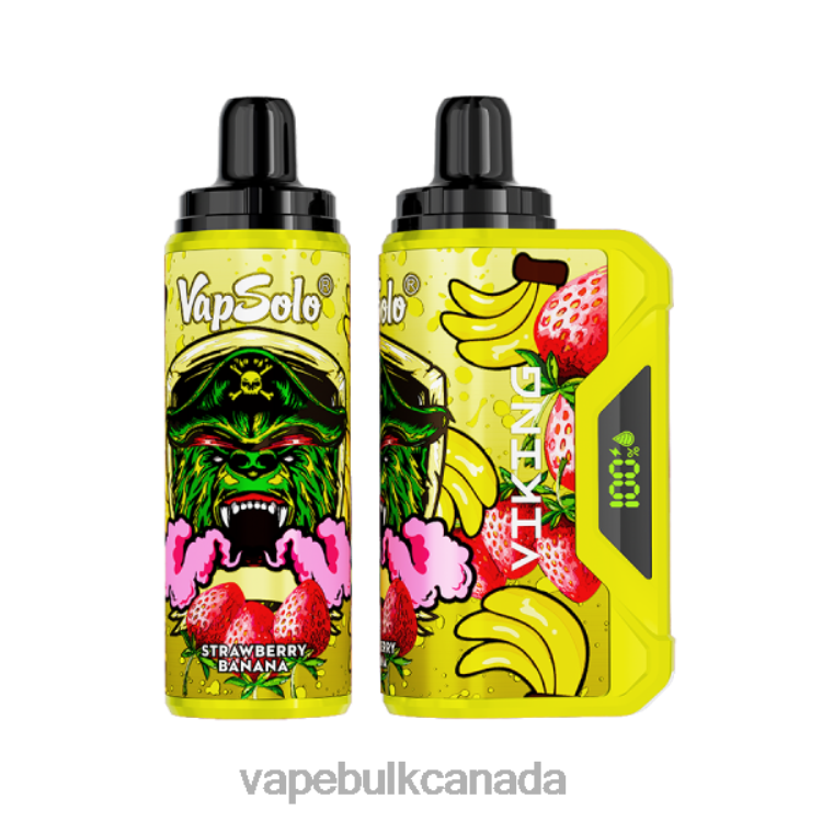 Vape Wholesale Near Me- Vapsolo VIKING Disposable Vape Strawberry Banana P60ZF137