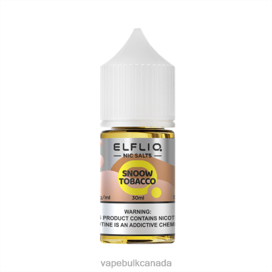 Vape Wholesale Near Me - ELFBAR ELFLIQ nic salt 30ml SNOOW TOBACCO 6P6DF27