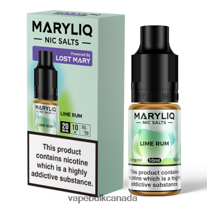 466BLN448 Lime Rum - Vice Vape Wholesale Canada LOST MARY MARYLIQ Nic Salts - 10ml - 20mg