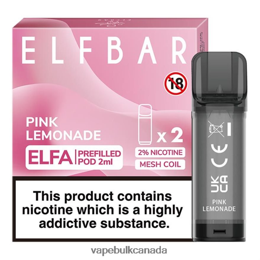 466BLN320 Pink Lemonade - Ghost Vape Wholesale Canada ELFBAR Elfa Pre-Filled Pod - 2ml - 20mg (2 Pack)