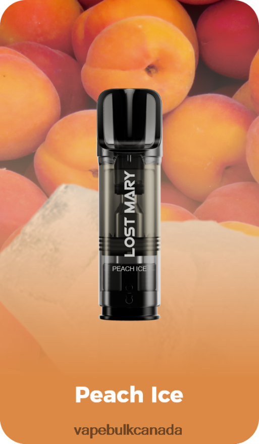 466BLN428 Peach Ice - Vice Vape Wholesale Canada LOST MARY Tappo Pre-Filled Replacement Pods
