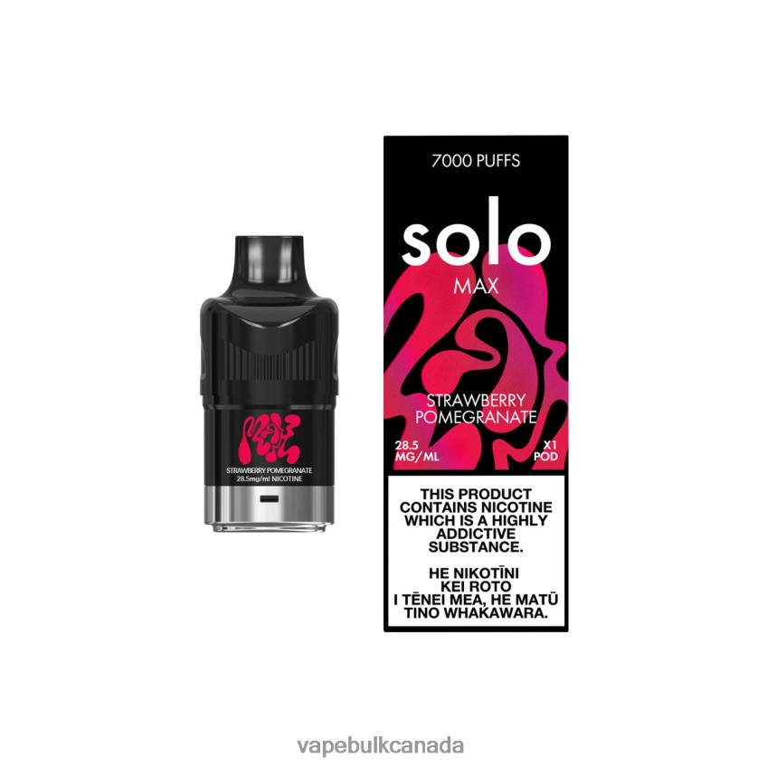 Vape Wholesale Distributor Canada - Solo MAX Pod Strawberry Pomegranate 8N82J884