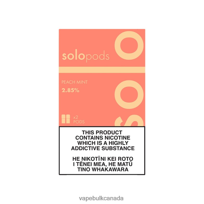 Vape Wholesale Near Me - Solo Replacement Pod 2-Pack Peach Mint 8N82J857