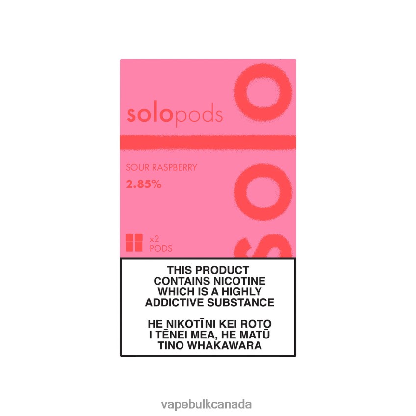 Vape Wholesale Supplier Canada - Solo Replacement Pod 2-Pack Sour Raspberry 8N82J859