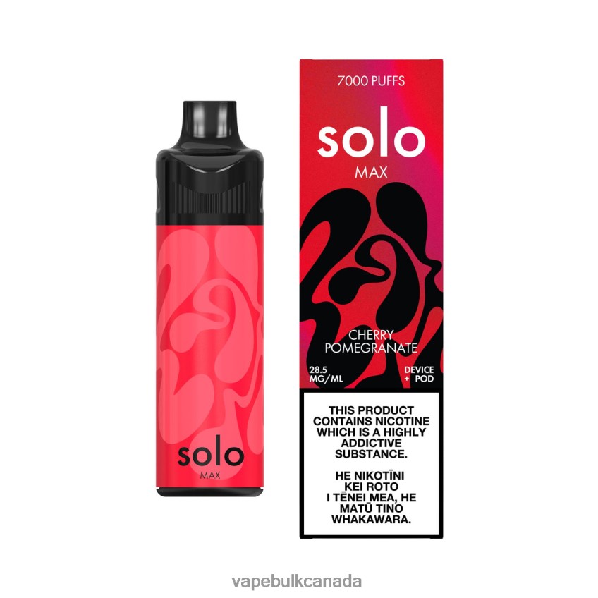 Vape Juice Wholesale Canada - Solo MAX Pod Kit Cherry Pomegranate 8N82J866